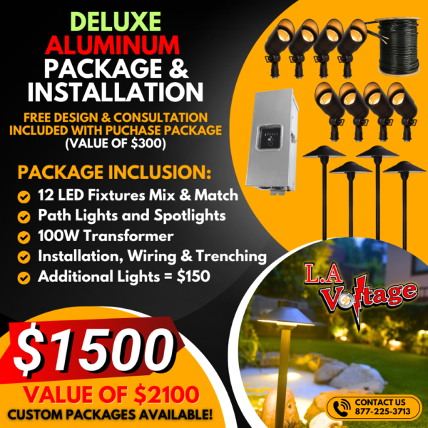 Deluxe Aluminum Landscape Lighting Package