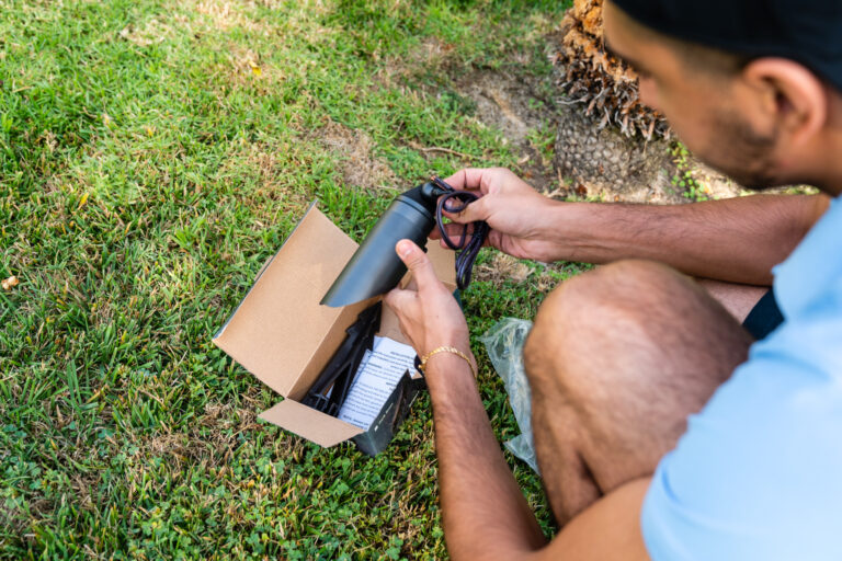 poorly installed outdoor landscape lights versus professionally installed lighting